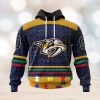 Detroit Red Wings Hoodie Specialized Unisex Kits Hockey Fights Against Autism Hoodie