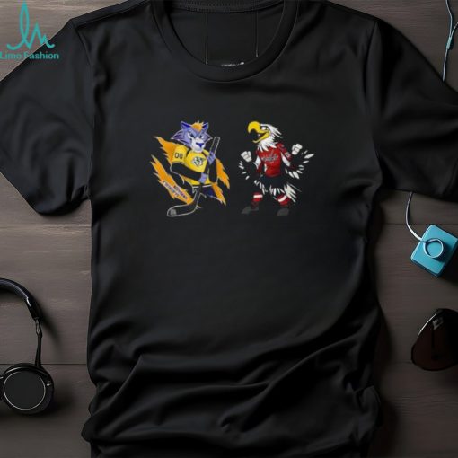 Nashville Predators VS Washington Capitals NHL Mascot Shirt