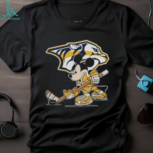 Nashville Predators x NHL Mickey Mouse Player Cartoon 2023 Shirt