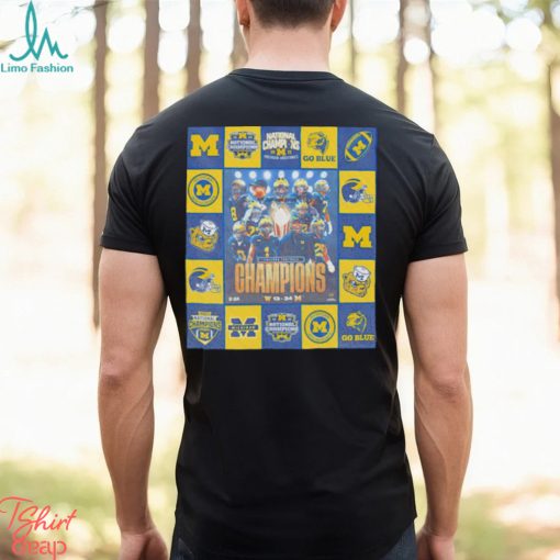 National Champions 2023 Michigan Wolverines 34 – 13 Washington Huskies t shirt