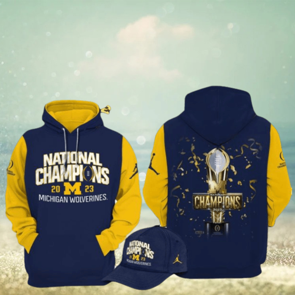 National Champions 2023 Michigan Wolverines Football Cup Blue Design 3D Hoodie National Champions 2023 Michigan Wolverines Football Cup Blue Design 3D Hoodie