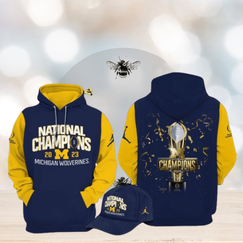 National Champions 2023 Michigan Wolverines Football Cup Blue Design 3D Hoodie National Champions 2023 Michigan Wolverines Football Cup Blue Design 3D Hoodie