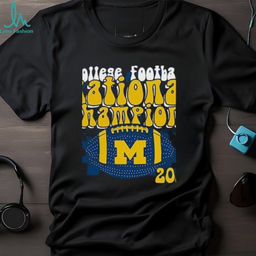 National Champions Groovy 2023 Michigan Wolverines Shirt