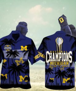 National Champions Michigan Wolverines Jan 8 , 2024 Houston, TX Hawaiian Shirt