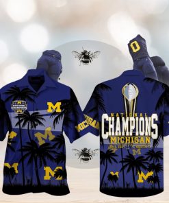 National Champions Michigan Wolverines Jan 8 , 2024 Houston, TX Hawaiian Shirt