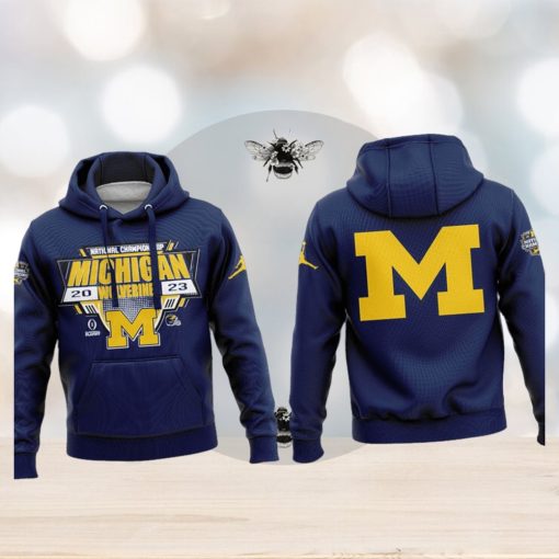 National Championship 2023 Michigan Wolverines Playoff 3d Hoodie
