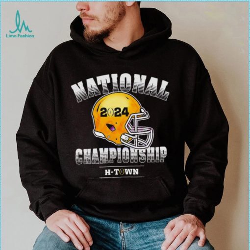 National Championship 2024 H Town helmet shirt