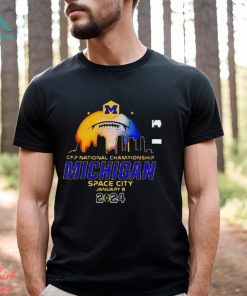 National Championship 2024 Michigan Wolverines Space City Shirt