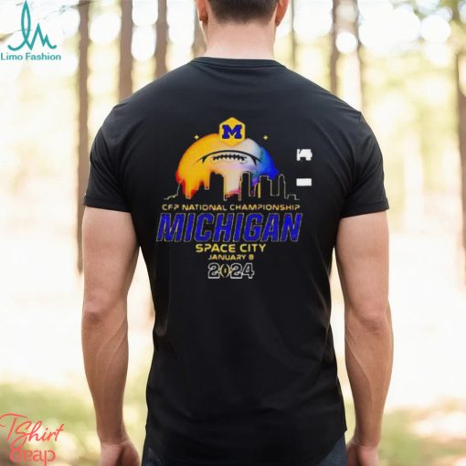 National Championship 2024 Michigan Wolverines Space City Shirt