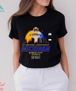 National Championship 2024 Michigan Wolverines Space City Shirt