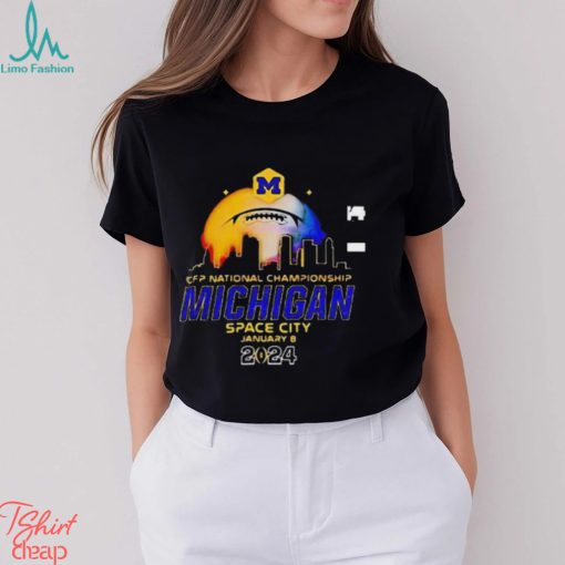 National Championship 2024 Michigan Wolverines Space City Shirt