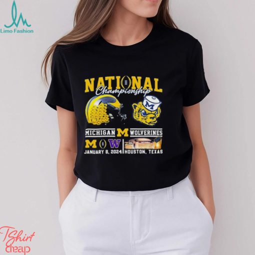 National Championship Michigan Wolverines Vs Washington Huskies January 8, 2024 Shirt