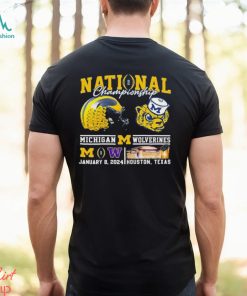 National Championship Michigan Wolverines Vs Washington Huskies January 8, 2024 Shirt