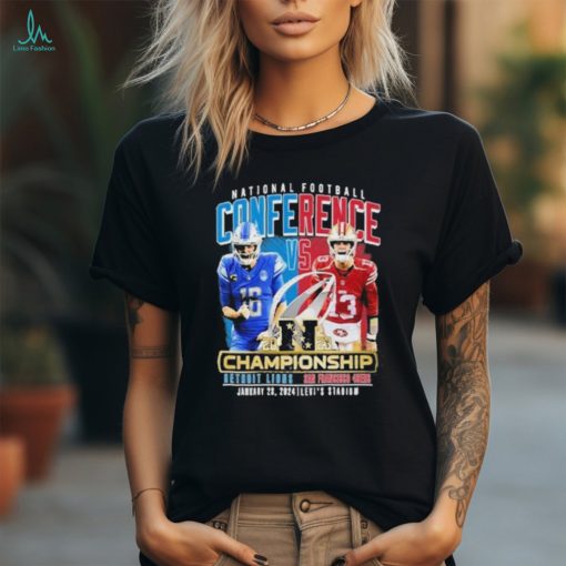 National Football Conference Detroit Lions vs San Francisco 49Ers Championship 2024 Shirt