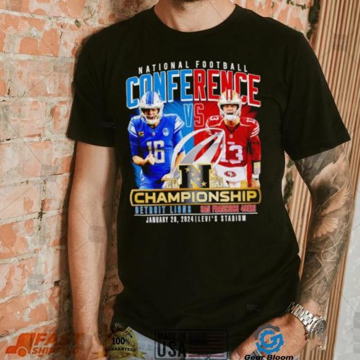 National Football Conference Jared Goff vs Brock Purdy 2023 Championship shirt