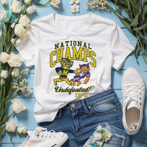 National champs undefeated Michigan wolverines 15 0 T shirt