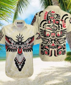 Native American Cream Aloha Hawaiian Shirts For Men