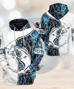 Navy Fishing Couple Tshirt Hoodie