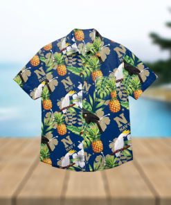 Navy Midshipmen Floral Hawaiian Shirt