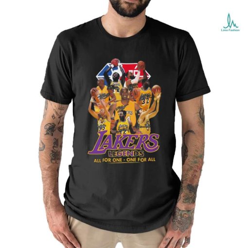 Nba Los Angeles Lakers All For One One For All Signatures Shirt