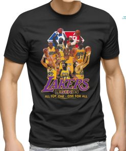 Nba Los Angeles Lakers All For One One For All Signatures Shirt