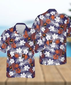 Nba Phoenix Suns White Orange Tropical Flowers Trendy Hawaiian Shirt Aloha Shirt