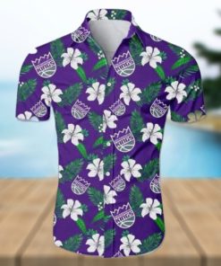 Nba Sacramento Kings Tropical Flowers Trendy Hawaiian Shirt V2 Aloha Shirt