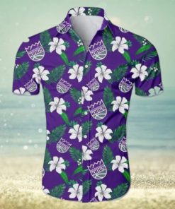 Nba Sacramento Kings Tropical Flowers Trendy Hawaiian Shirt V2 Aloha Shirt