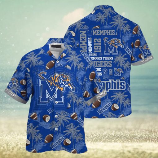 Ncaa Memphis Tigers Blue Coconut Trendy Hawaiian Shirt Aloha Shirt