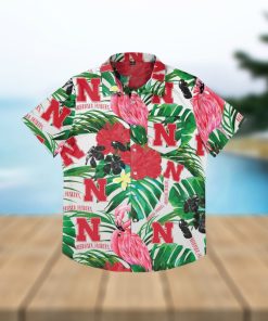 Nebraska Cornhuskers Flamingo Hawaiian Shirt