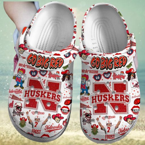 Nebraska Cornhuskers NCAA Sport Crocs Crocband Clogs Shoes Comfortable For Men Women and Kids
