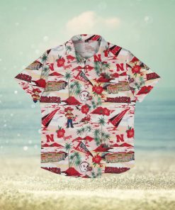 Nebraska Cornhuskers Thematic Stadium Print Hawaiian Shirt