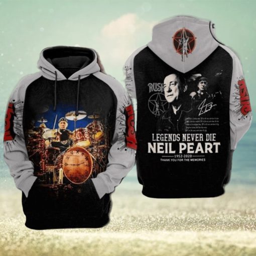 Neil Diamond 1952 2020 Legends Never Die Niel Peart Signature Limited Edition 3d Hoodie