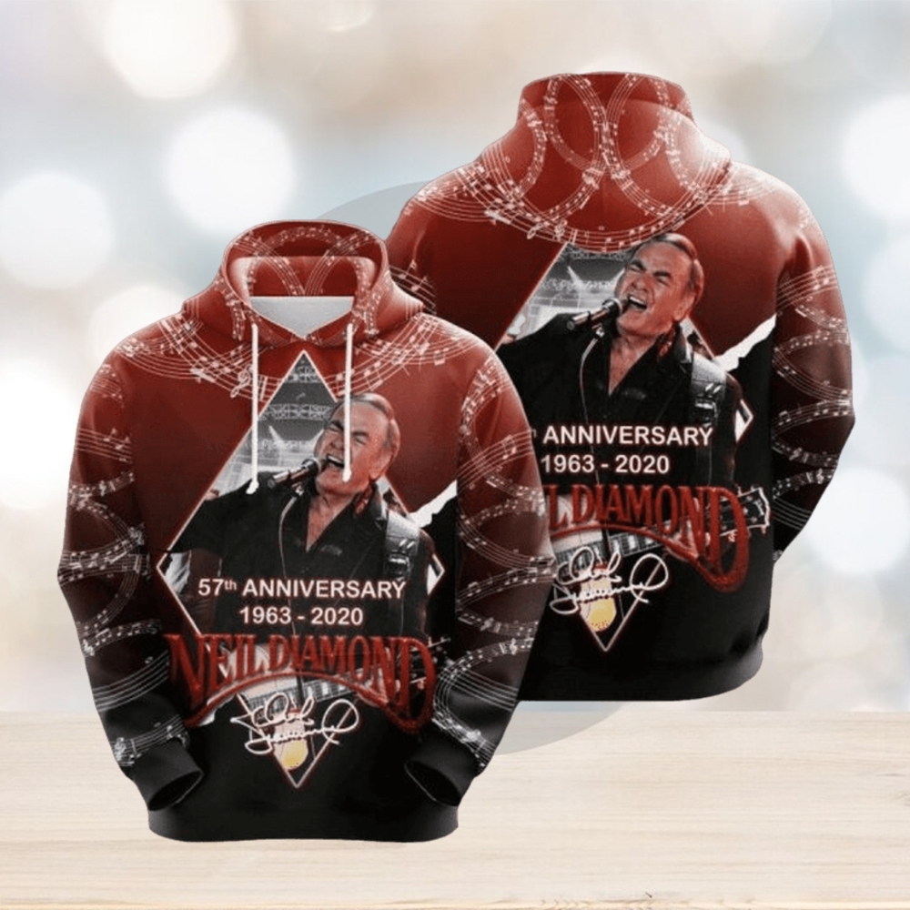 Neil Diamond 57th Anniversary 1963 2020 Signature Design Gift For Fan Custom Ed Limited Edition 3d Hoodie Neil Diamond 57th Anniversary 1963 2020 Signature Design Gift For Fan Custom Ed Limited Edition 3d Hoodie