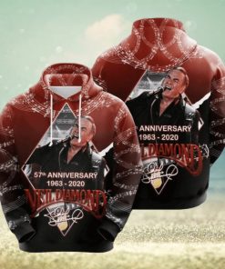 Neil Diamond 57th Anniversary 1963 2020 Signature Design Gift For Fan Custom Ed Limited Edition 3d Hoodie