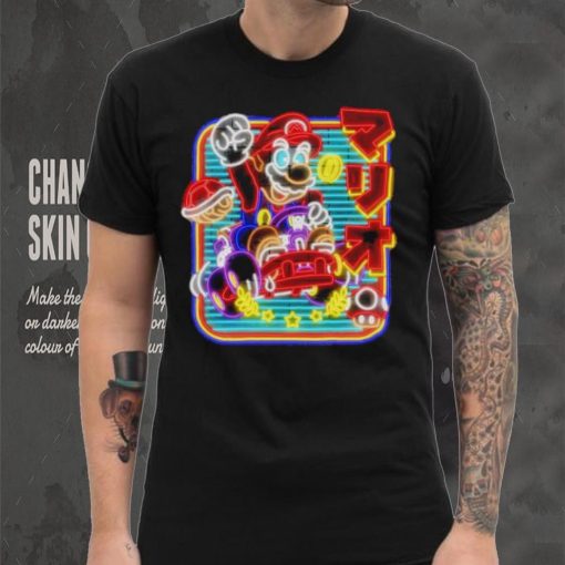 Neon kart Mario kart shirt