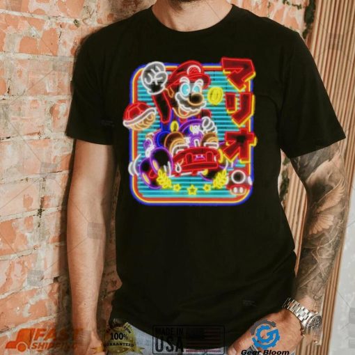Neon kart Mario kart shirt