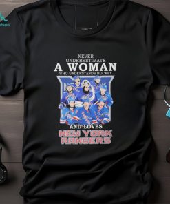 Never Underestimate A Woman Who Understands Hockey And Love New York Rangers 2023 T shirt For Fans