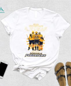 Never Underestimate A Woman Who Understands Hockey And Loves Nashville Predators Shirt