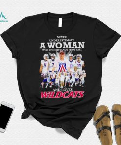 Never underestimate a woman who understands football and loves Arizona Wildcats shirt