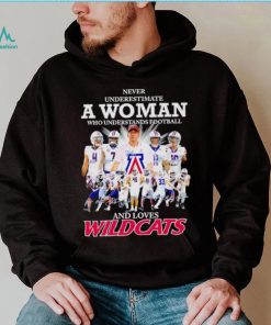 Never underestimate a woman who understands football and loves Arizona Wildcats shirt