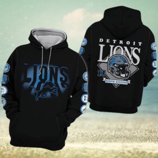 New Detroit Lions North Division All Over Printed Clothes 3d Hoodie