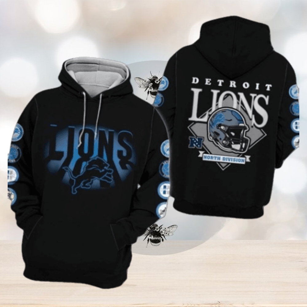 New Detroit Lions North Division All Over Printed Clothes 3d Hoodie New Detroit Lions North Division All Over Printed Clothes 3d Hoodie