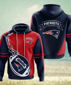 New England Patriots 3d 7f4vn Limited Edition 3d Hoodie