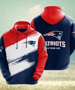 New England Patriots 3d Jiegu All Over Print Hoodie