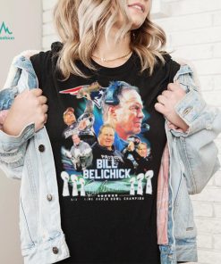 New England Patriots Bill Belichick Six Time Super Bowl Champion Shirt