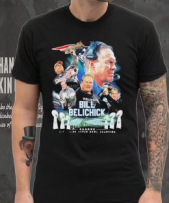 New England Patriots Bill Belichick Six Time Super Bowl Champion Shirt