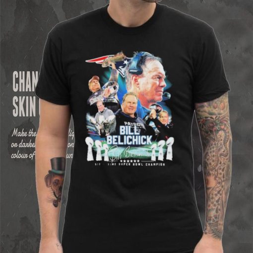 New England Patriots Bill Belichick Six Time Super Bowl Champion Shirt