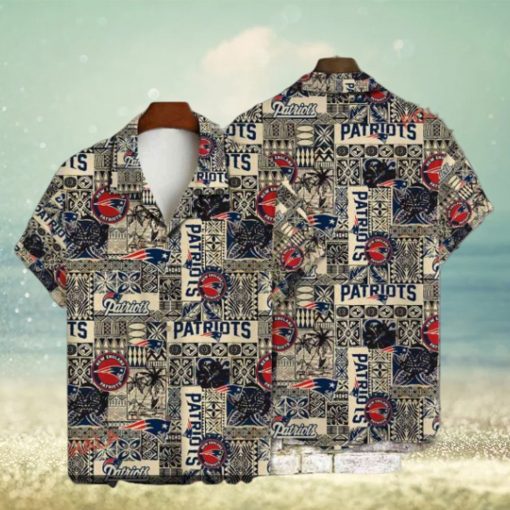 New England Patriots Inspired AOP Hawaiian Shirt, NE Patriots Gifts