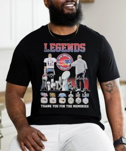 New England Patriots Tom Brady and Bill Belichick Legend Thank You For The Memories 2024 Signatures Shirt